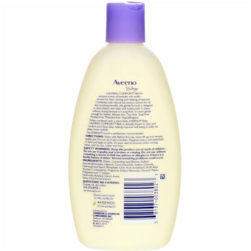 Aveeno Baby Lavender Vanilla Scented Calming Comfort Bath Wash