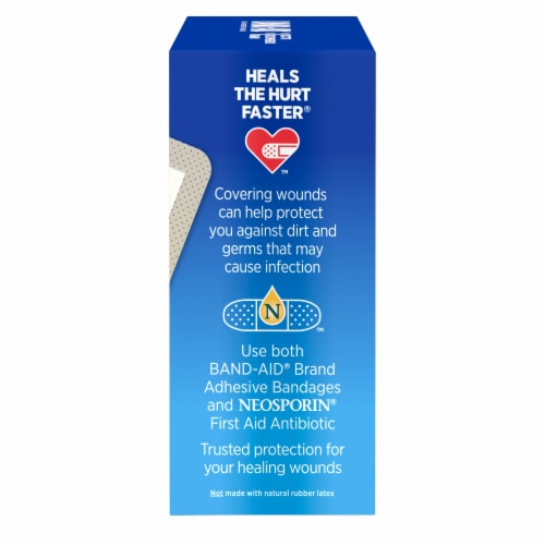 BAND-AID Brand Tru-Stay Sheer Assorted Sizes Adhesive Bandages Perspective: top