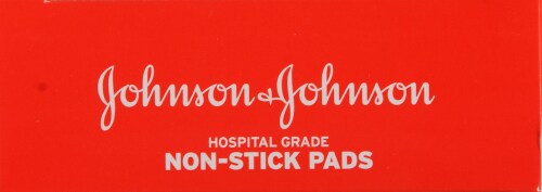 Johnson & Johnson Non-Stick First Aid Pads 10 Count Perspective: top