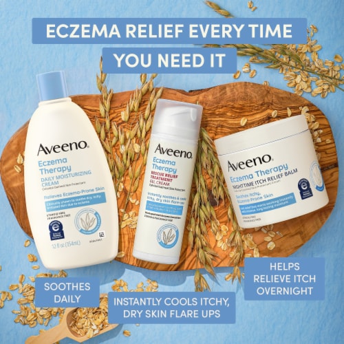 Aveeno Eczema Therapy Daily Moisturizing Body Cream Fragrance-Free for Sensitive Skin Perspective: top