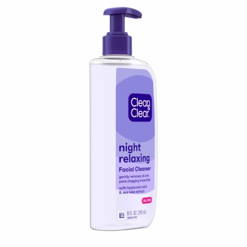 Clean & Clear Night Relaxing Oil-Free Night Face Wash Perspective: top