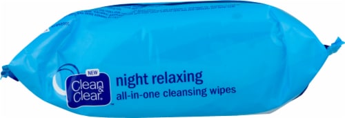 Clean & Clear Night Relaxing All-in-One Cleansing Wipes Perspective: top