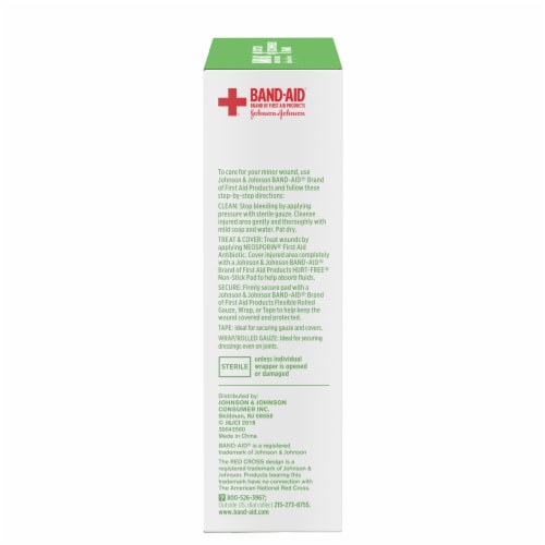 BAND-AID Brand Hurt-Free Non-Stick Large Pads Perspective: top