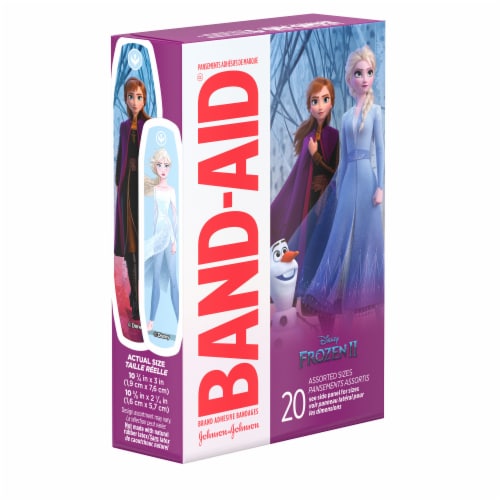 Band-Aid Brand Adhesive Bandages, Disney Frozen, Assorted Sizes Perspective: top