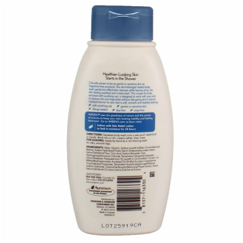 Aveeno® Skin Relief Oat and Chamomile Gentle Scent Body Wash Perspective: top