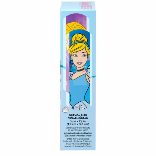 Band-Aid Brand Bandages For Kids, Disney Princesses, One Size Perspective: top