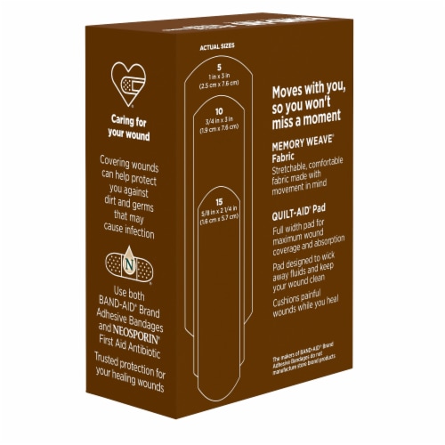 Band-Aid Brand Ourtone Adhesive Bandages, Br65 Perspective: top