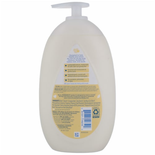 Johnson's Moisturizing Baby Lotion, Shea & Cocoa Butter, 16.9 fl. oz Perspective: top