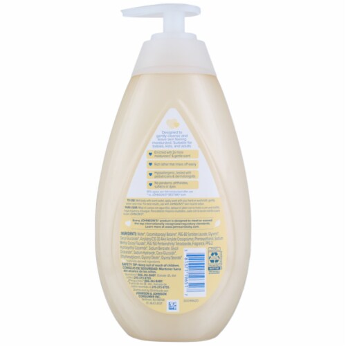 Johnson's® Baby Skin Nourish Shea & Cocoa Butter Moisture Wash Perspective: top