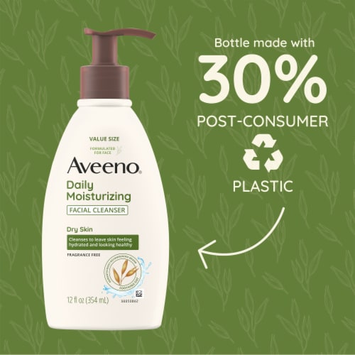 Aveeno Daily Moisturizing Facial Cleanser With Soothing Oat Perspective: top