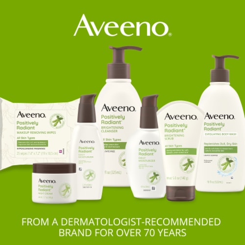 Aveeno Positively Radiant Brightening Cleanser Perspective: top