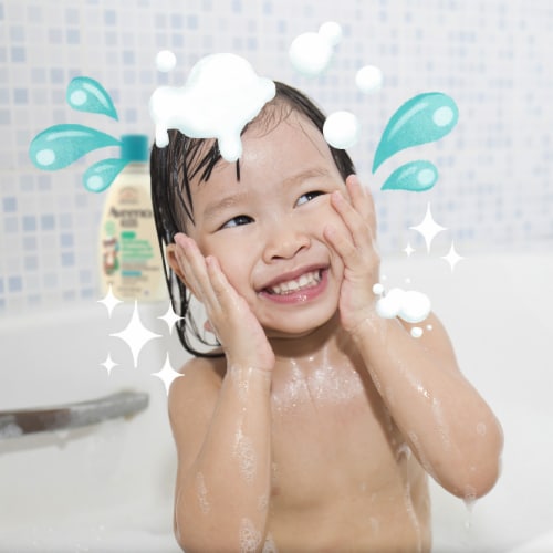 Aveeno Kids 2-in-1 Shampoo & Conditioner Hypoallergenic Perspective: top