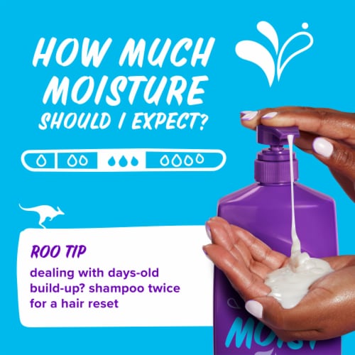 Aussie Miracle Moist Shampoo with Avocado Oil Paraben Free Perspective: top