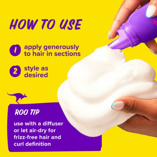 Aussie Miracle Curls Coconut & Jojoba Oil Styling Mousse Perspective: top