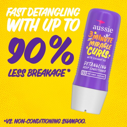 Aussie 3 Minute Miracle Curls Detangling Deep Conditioner Treatment Perspective: top
