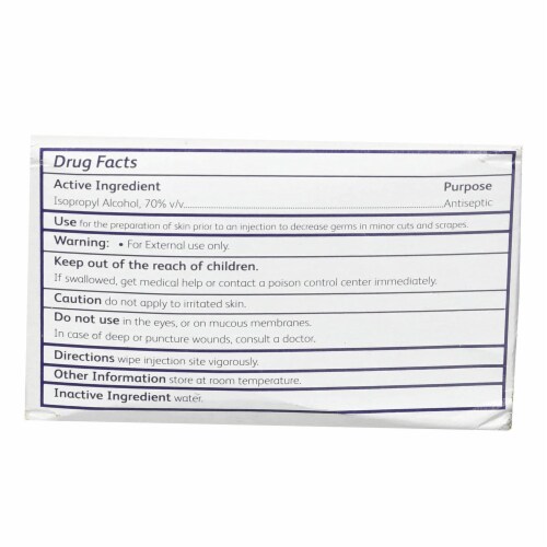 BD Alcohol Swabs Perspective: top