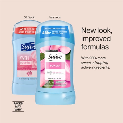 Suave® Invisible Solid Powder Deodorant Perspective: top