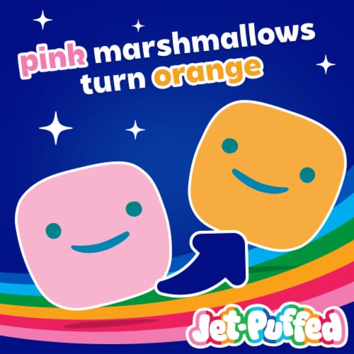 Jet-Puffed Color Changers Marshmallows, Bag Perspective: top