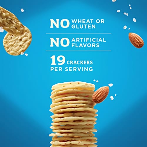 Blue Diamond Almonds Nut-Thins Gluten Free Cracker Crisps (Pack of 32) Perspective: top