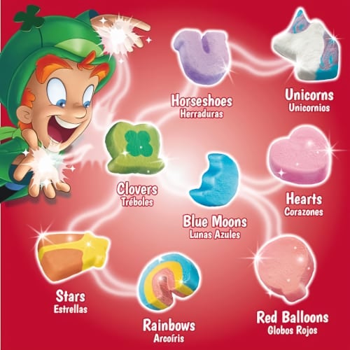 Lucky Charms Gluten Free Breakfast Cereal 17.8 oz (Pack of 60) Perspective: top