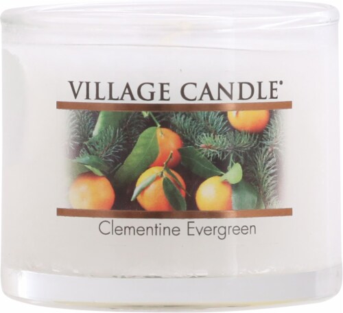Village Candle® Clementine Evergreen Mini Candles Perspective: top