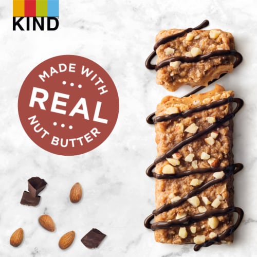 KIND 100% Whole Grains Gluten Free Nut Butter Filled Honey Almond Butter Healthy Snack Bars Perspective: top