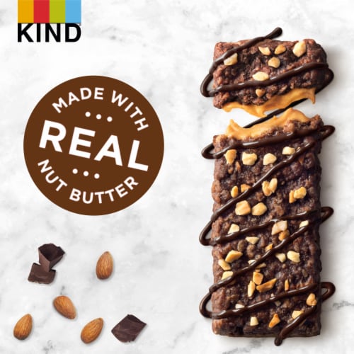 KIND Nut Butter Chocolate Peanut Butter Snack Bars Perspective: top