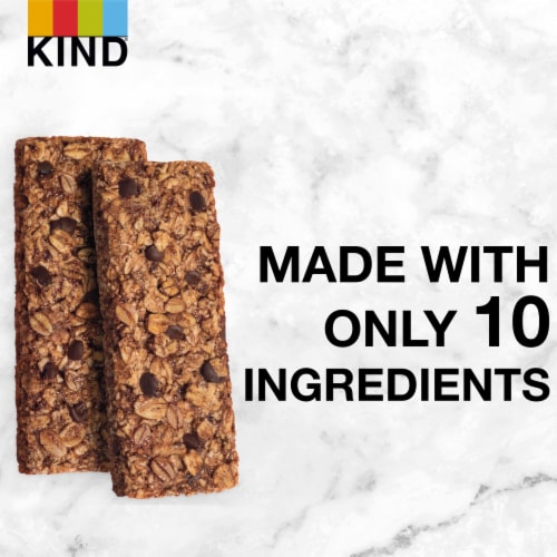 KIND Simple Crunch 100% Whole Grain Oats Gluten Free Dark Chocolate & Oats Healthy Snack Bars Perspective: top