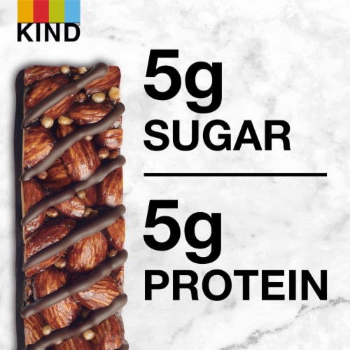 KIND Gluten Free Dark Chocolate Mocha Almond Healthy Snack Bars Perspective: top