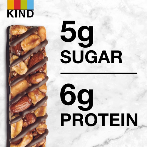 KIND Salted Caramel Dark Chocolate Nut Bars Perspective: top