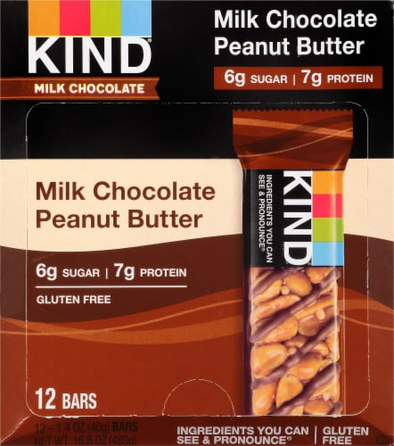 KIND Milk Chocolate Peanut Butter Bars Perspective: top