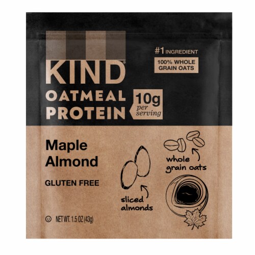 KIND Gluten Free Maple Almond Oatmeal Perspective: top