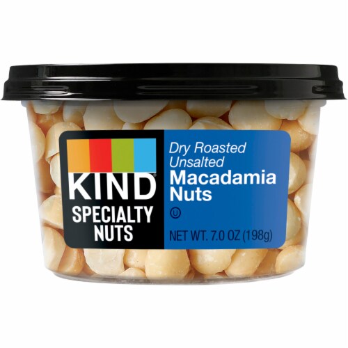 KIND Dry Roasted Unsalted Macadamia Nuts Perspective: top