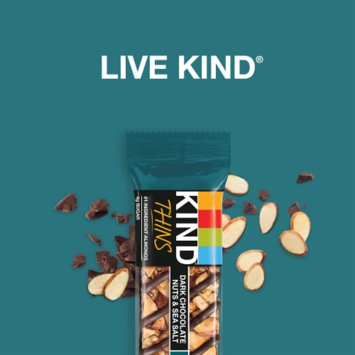 KIND Thins Dark Chocolate Nuts & Sea Salt Nut Bars Perspective: top