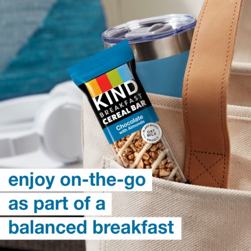 KIND Breakfast Gluten Free Chocolate with Almonds Cereal Bars Perspective: top