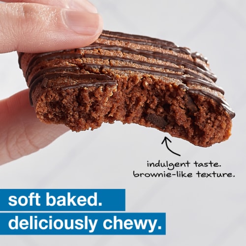 KIND Gluten Free Chocolate Almond Flour Brownie Soft Baked Squares Perspective: top