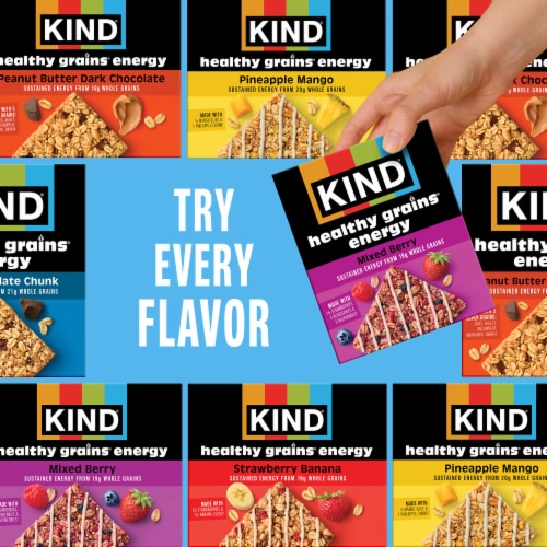 KIND Peanut Butter Dark Chocolate Healthy Grains Energy Bars Perspective: top