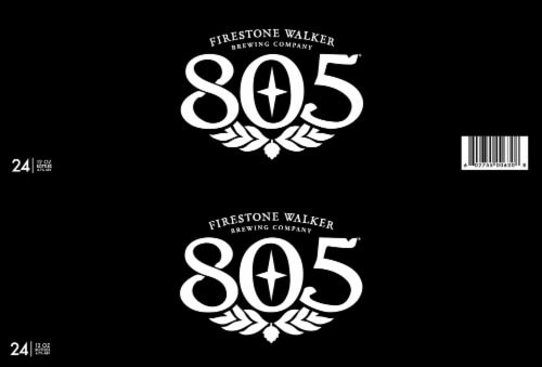 Firestone Walker 805 Original Blonde Ale Craft Beer 24 Bottles / 12 fl oz Perspective: top