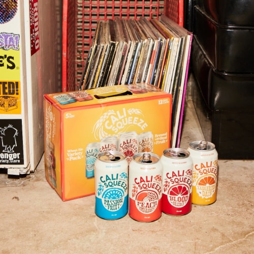 Cali Squeeze Citrus Wheat Ale Craft Beer Variety Pack Perspective: top