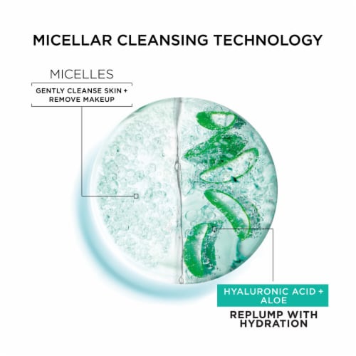 Garnier SkinActive Micellar Hyaluronic Acid Replumping Cleansing Water Perspective: top