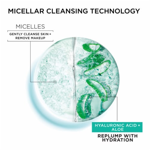 Garnier SkinActive Micellar Cleansing Water & Makeup Remover Replump with Hyaluronic Acid & Aloe Perspective: top