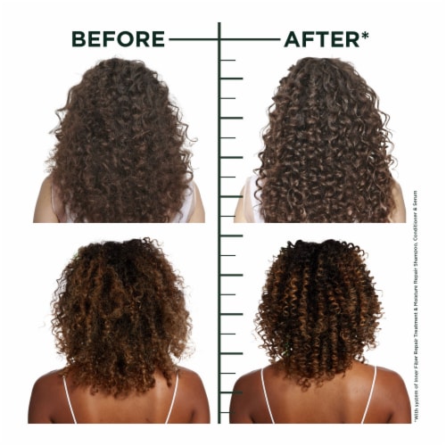 Garnier Fructis Hair Filler Moisture Repair Shampoo Sulfate Free for Curly & Wavy Hair Perspective: top
