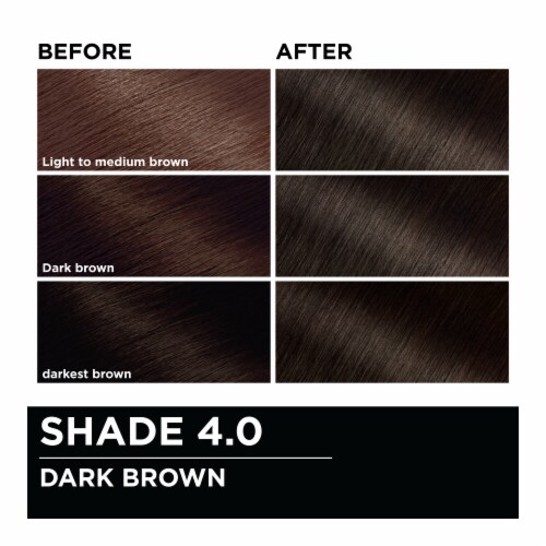 Garnier Olia Oil Powered Permanent Hair Color 4.0 Dark Brown Perspective: top