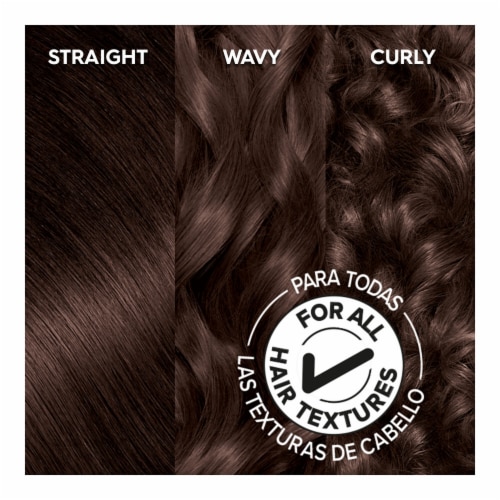 Garnier Olia Oil Powered Permanent Hair Color 4.15 Dark Soft Mahogany Perspective: top