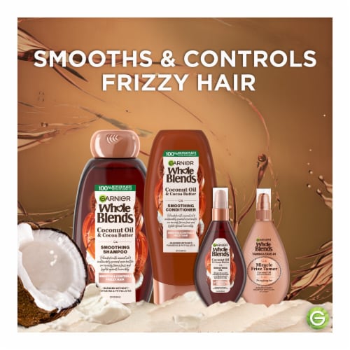 Garnier Whole Blends Coconut Oil and Cocoa Butter Shampoo Perspective: top