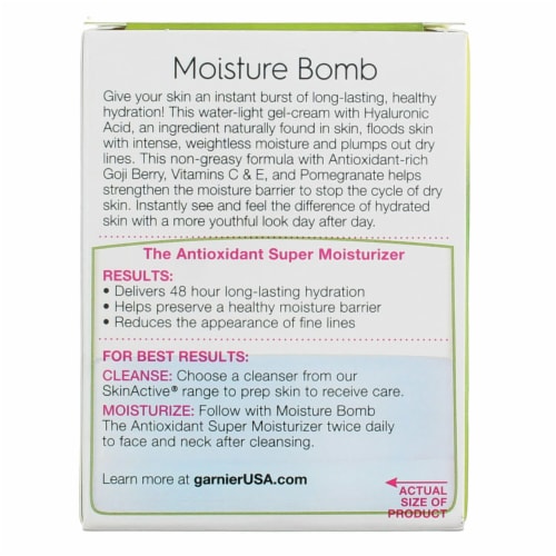 Garnier SkinActive Moisture Bomb Goji Berry Antioxidant Moisturizer Perspective: top