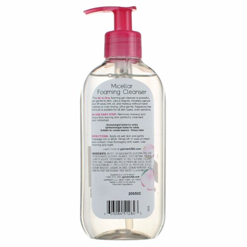 Garnier® SkinActive® All-In-1 Rinse Off Micellar Foaming Cleanser Perspective: top