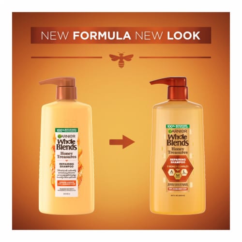 Garnier Whole Blends Honey Treasures Repairing Shampoo Perspective: top