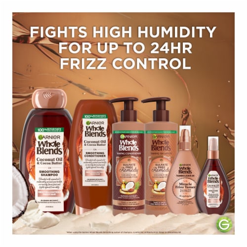 Garnier Whole Blends Coconut Oil and Cocoa Butter Shampoo Perspective: top
