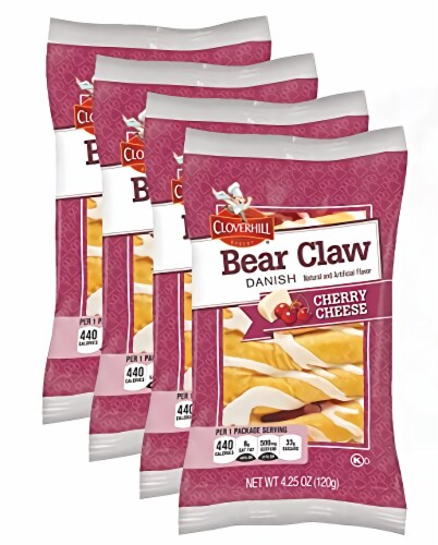 Cloverhill Ultimate Danish Variety: Cherry, Cheese, Big Texas | 12 Count Perspective: top